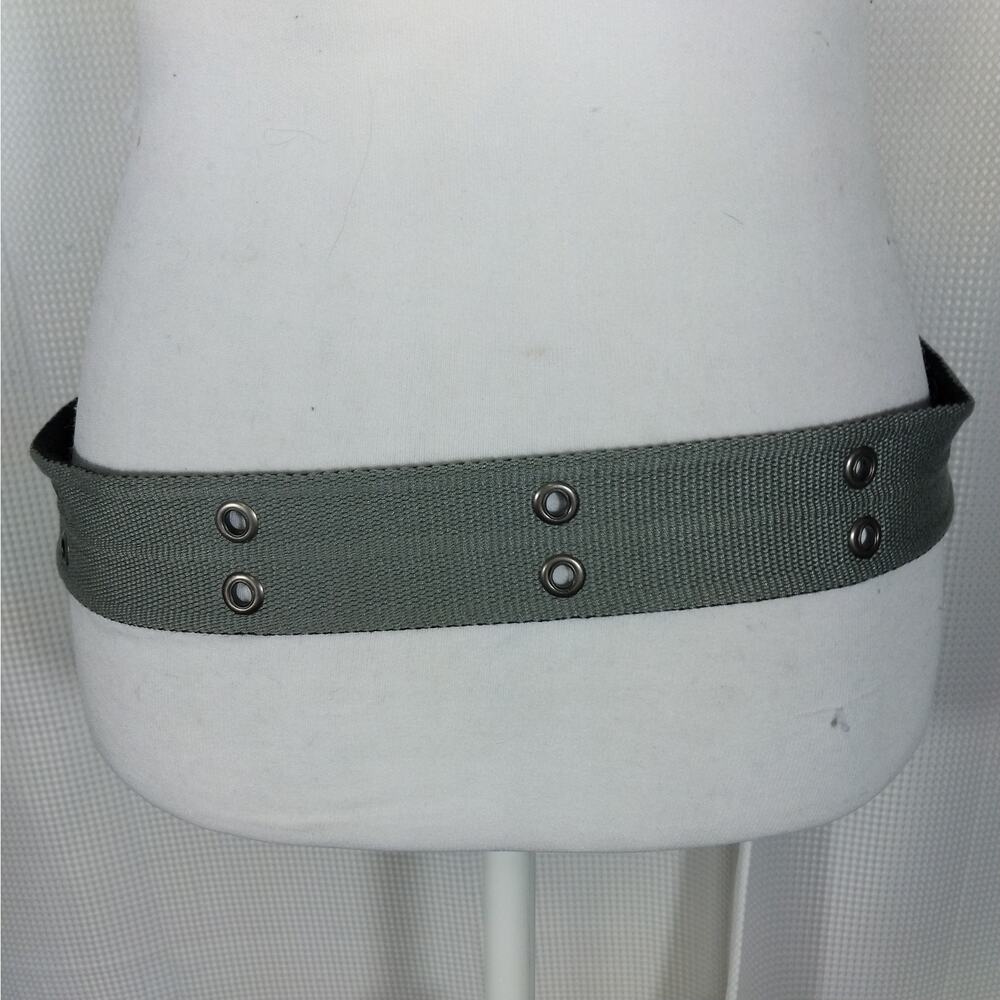 NWT! AEROPOSTALE! BLACK, GRAY REVERSIBLE RIVETED DETAIL MIDNIGHT BUCKLE BELT! M - Picture 13 of 16